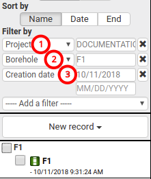 Filtering records before creating record