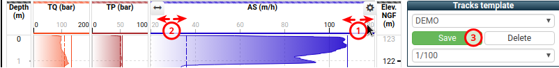 Editing the scale of the track