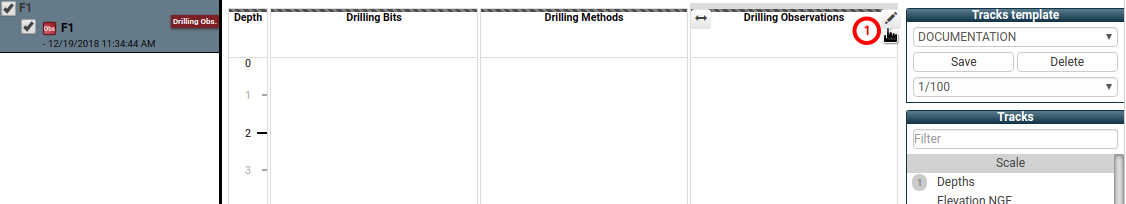 Editing drilling observations