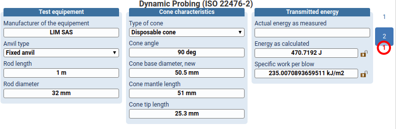 Properties 2 from dynamic probing test