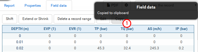 Copy data in memory