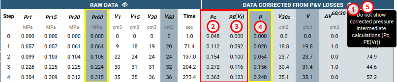 Show intermediate calculations