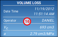 Volume loss tab