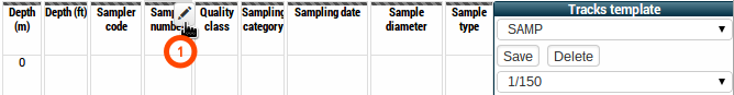 Creating or editing the sampling