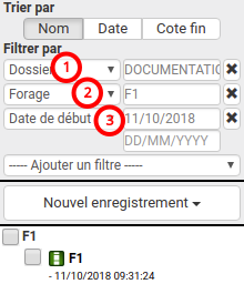 Filtrer les enregistrement avant la création